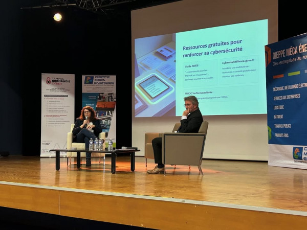 Cybersécurité et intelligence artificielle au cœur des débats ce matin à Rouxmesnil-Bouteilles !