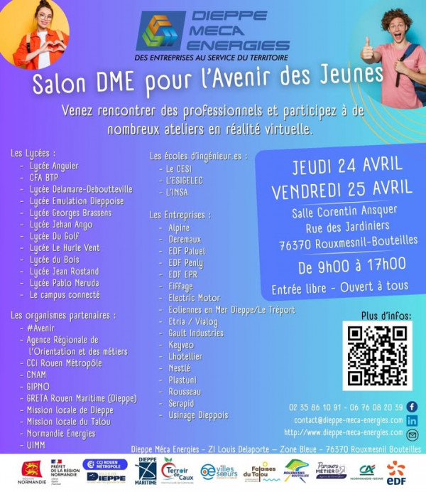 ? Venez découvrir le Salon DME pour l'Avenir des Jeunes ! ?