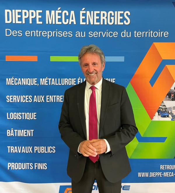 Patrice Gault, Président de Dieppe Meca Énergies, tient à remercier  l’ensemble des participants de Salon Avenir des Jeunes : lycées, écoles d’ingénieurs, entreprises, ainsi que nos partenaires engagés à nos côtés.
