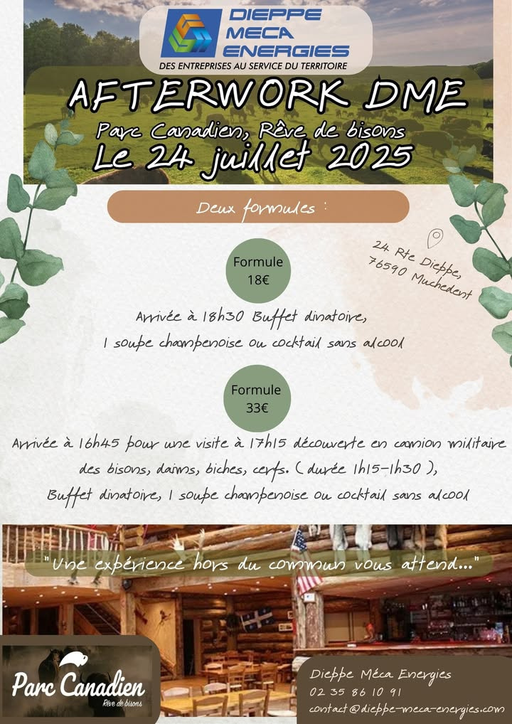 Afterwork Dieppe Méca Énergies - Évasion à Muchedent !