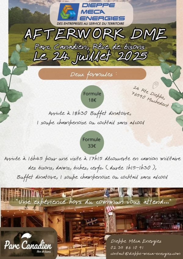 Afterwork Dieppe Méca Énergies - Évasion à Muchedent !